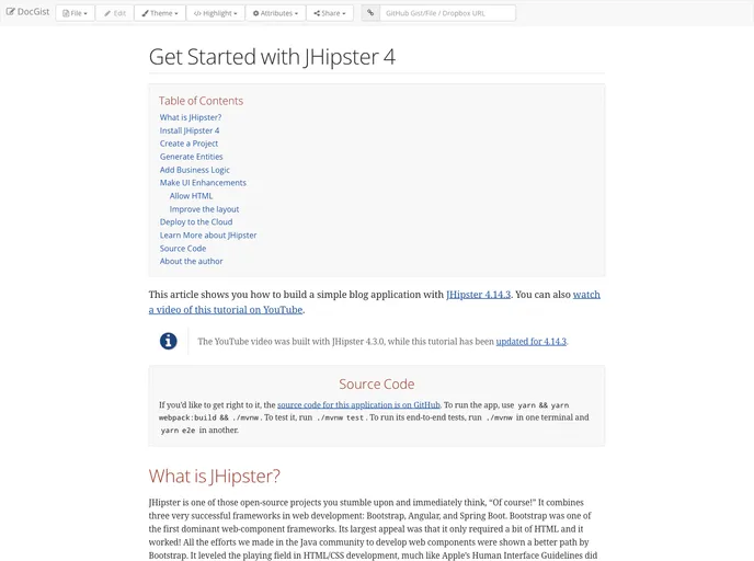 Jhipster4 Demo screenshot