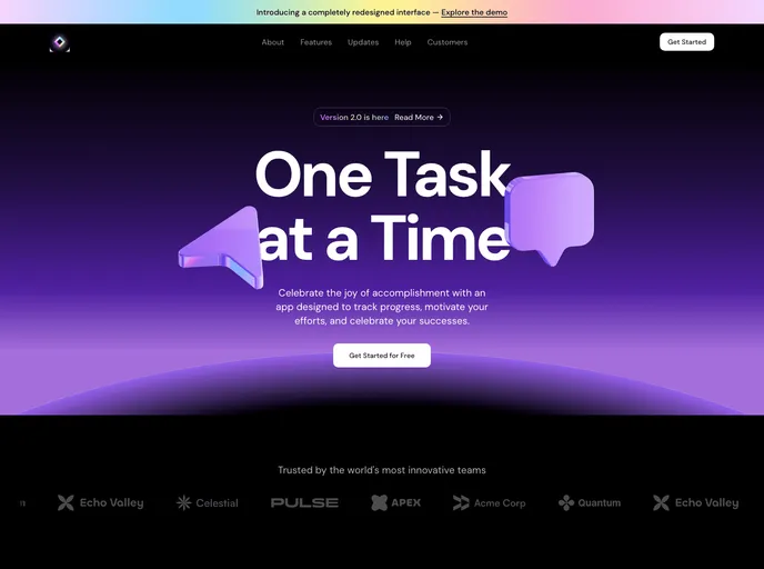Saas Landing Page screenshot