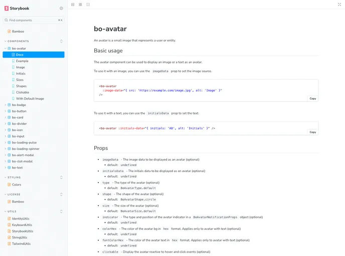 screenshot of Bamboo