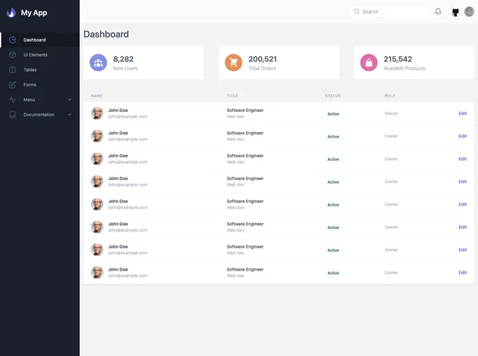 screenshot of Nuxt Tailwind