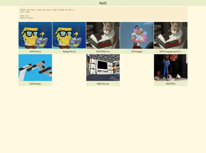 screenshot of Landingpage