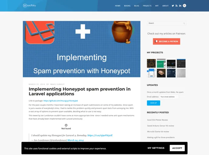screenshot of Honeypot