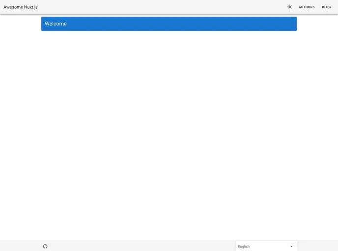 screenshot of Nuxtjs Starter