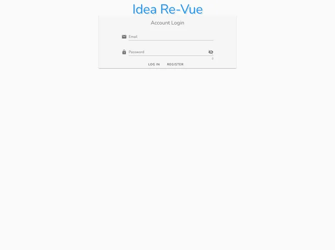 screenshot of Idea ReVue