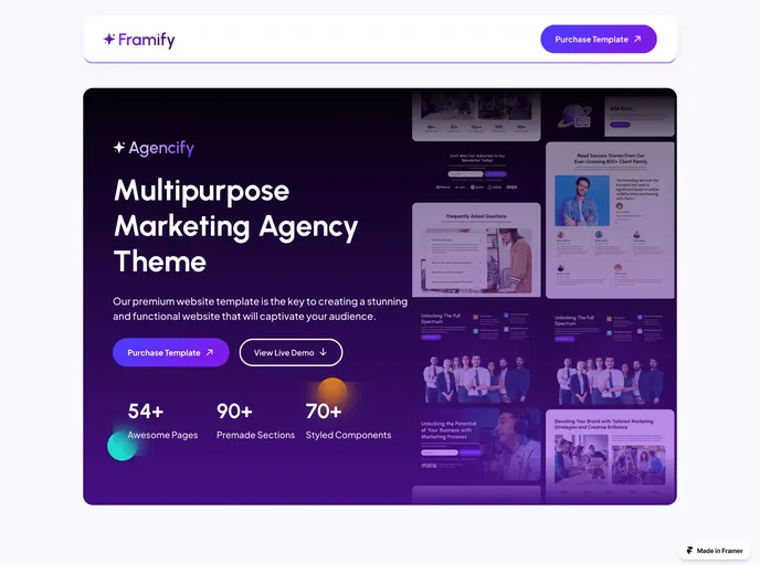 screenshot of Agencify