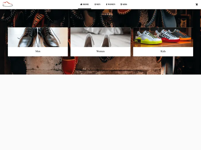 screenshot of Shoe Store App
