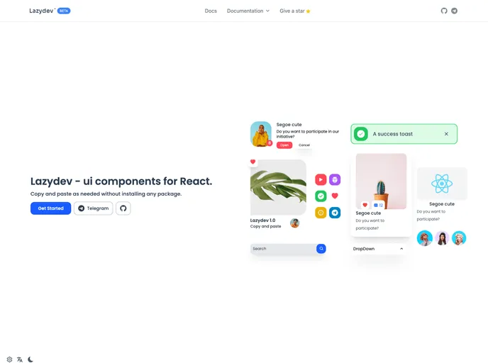screenshot of Lazydev