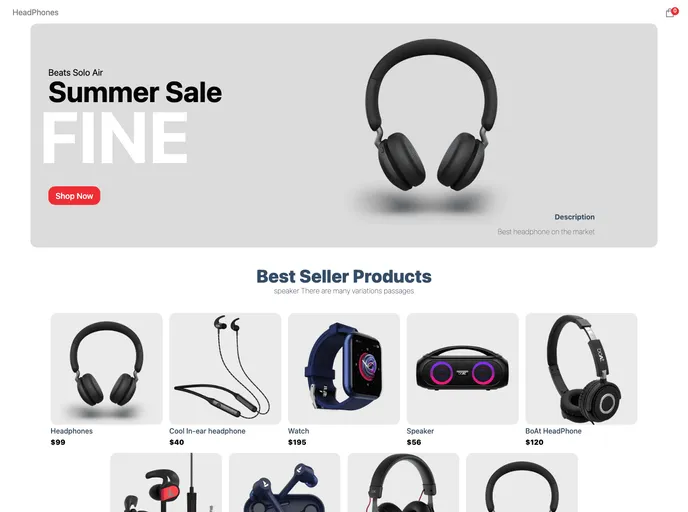 screenshot of Next E Com