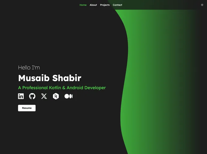 screenshot of Portfolio