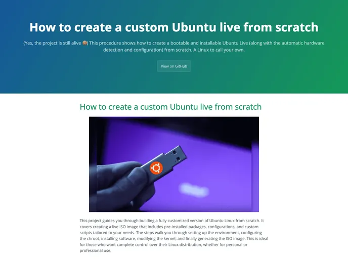 Live Custom Ubuntu From Scratch screenshot