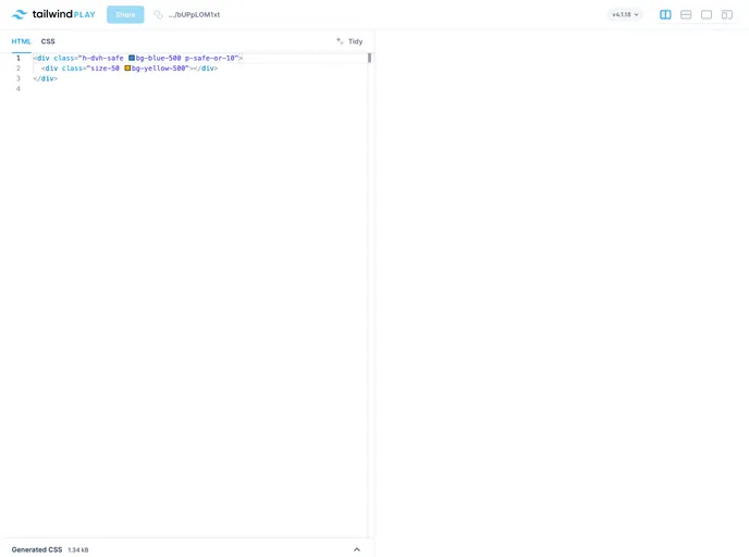 Tailwindcss Safe Area screenshot