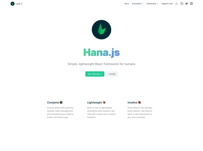 screenshot of React Glass
