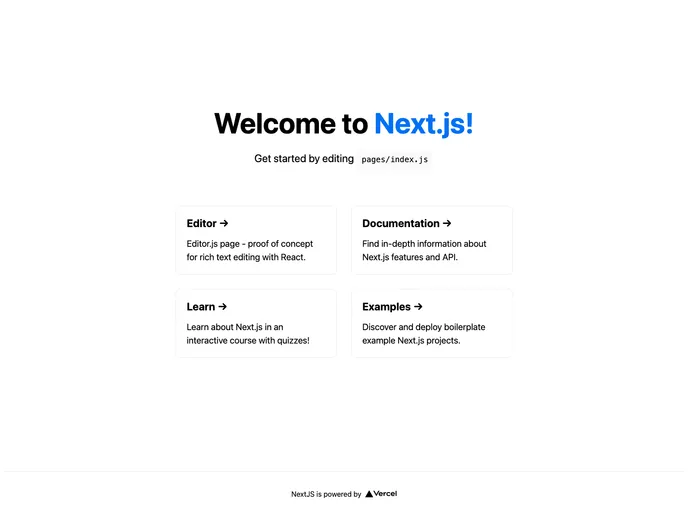 Next Editorjs