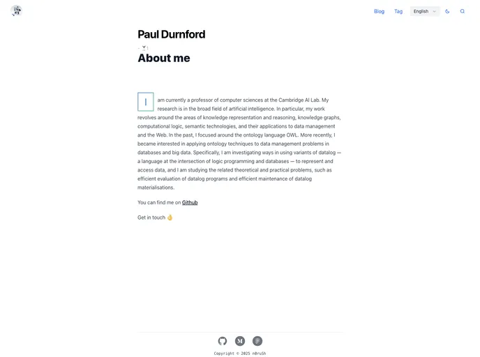 screenshot of Nextjs Windi Typescript Starter Blog