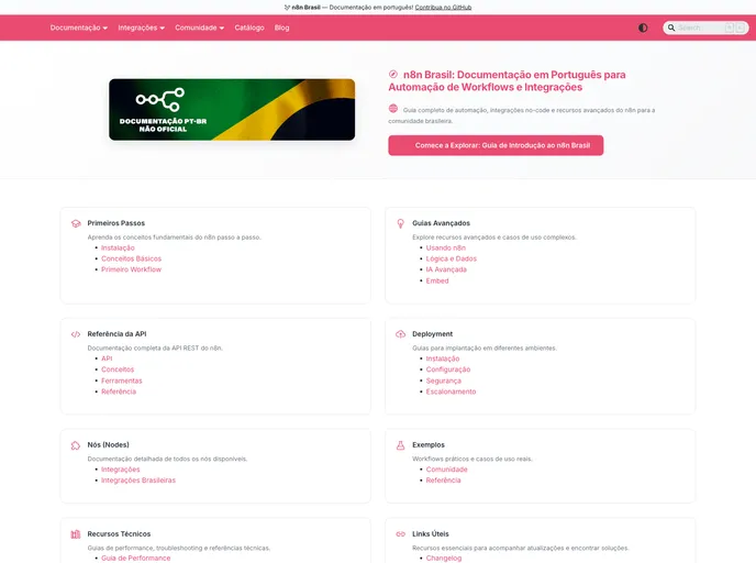screenshot of N8n Doc PT BR