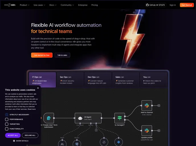 screenshot of Self Hosted AI Starter Kit