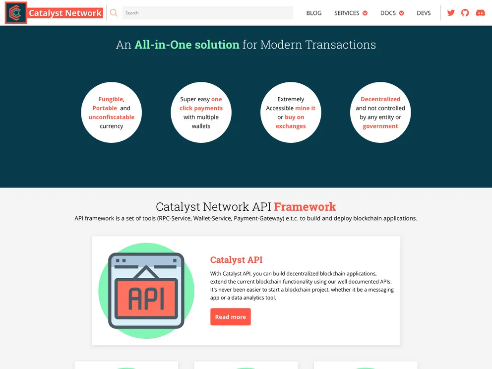 screenshot of Gatsby Starter Cryptocurrency