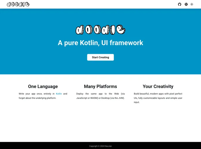 screenshot of Doodle