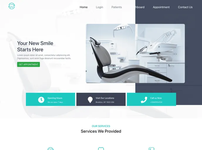 screenshot of Dental Appointment Service