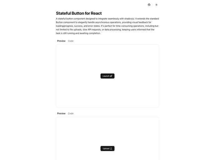 Stateful Button React screenshot