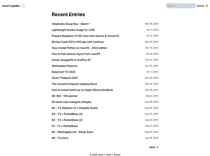 screenshot of Garden Astro