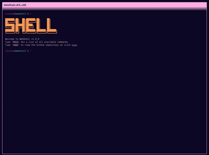 screenshot of Webshell