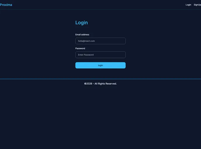 Proxima Client screenshot