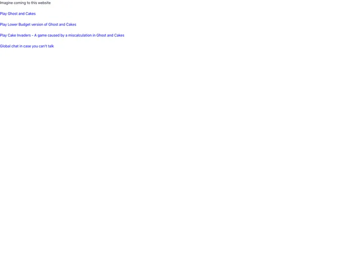 screenshot of Ghostandcakes