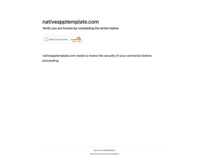 screenshot of NativeAppTemplate Free IOS