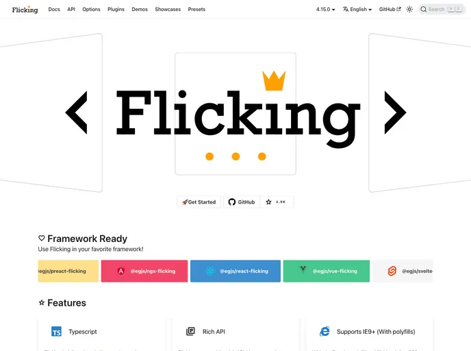 Egjs Flicking screenshot