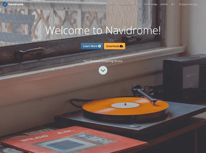 screenshot of Website