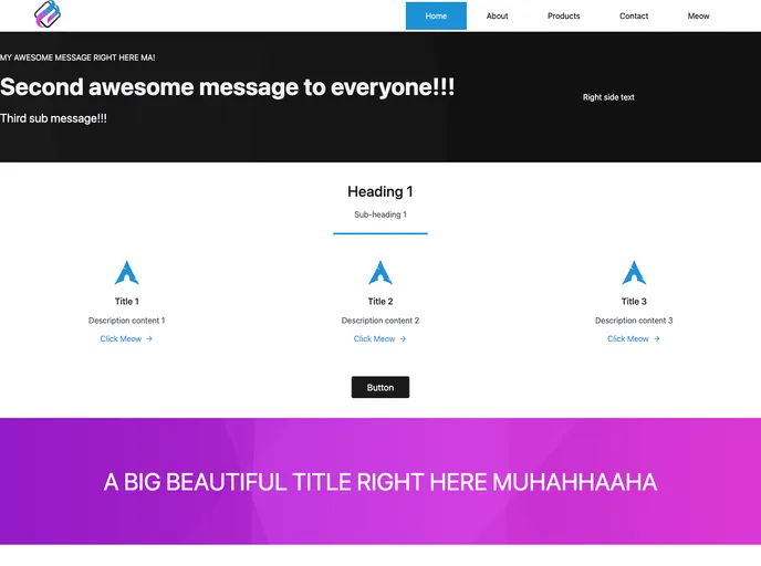 Svelte Template screenshot