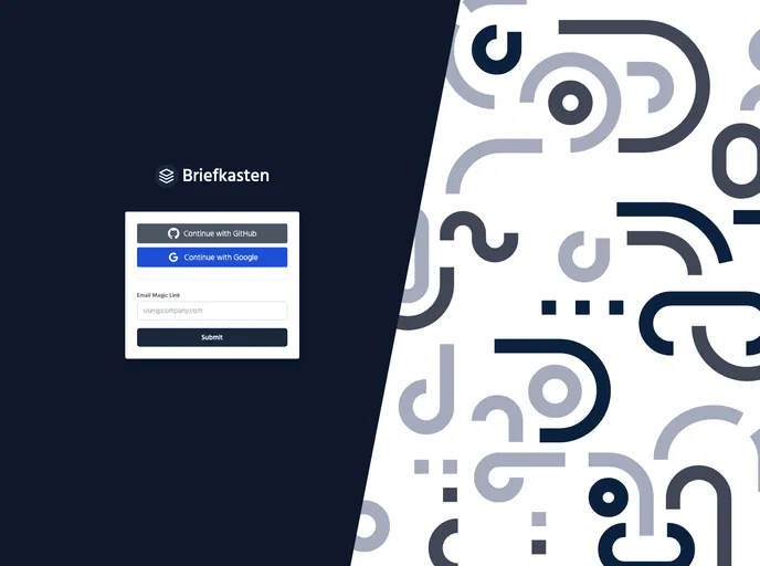 screenshot of Briefkasten