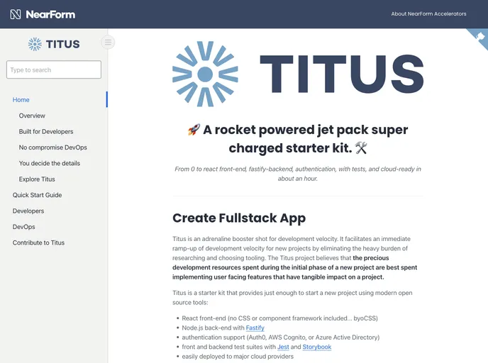 screenshot of Titus