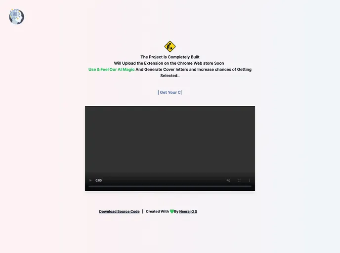screenshot of CoverMe AI Chrome Extension
