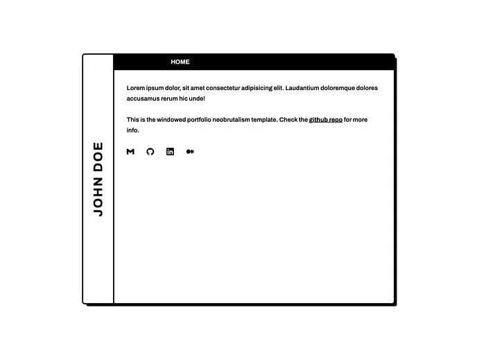 Windowed Portfolio screenshot