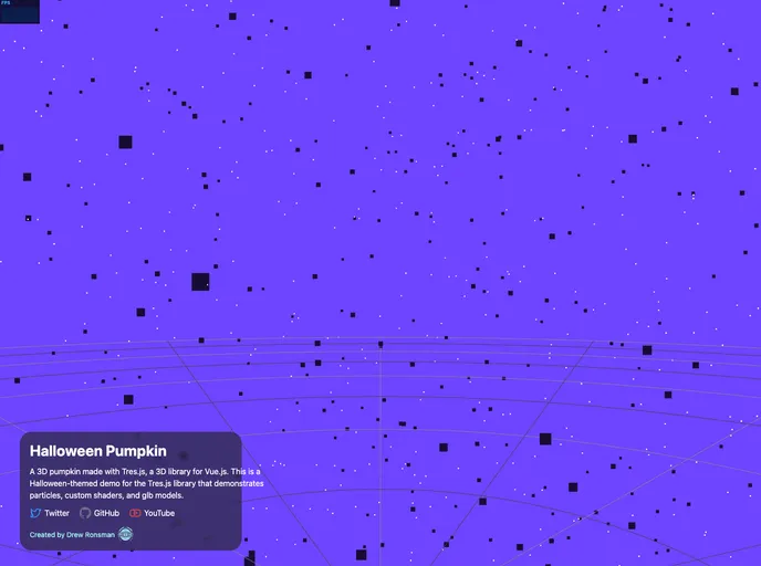 screenshot of TresJsHalloweenPumpkin