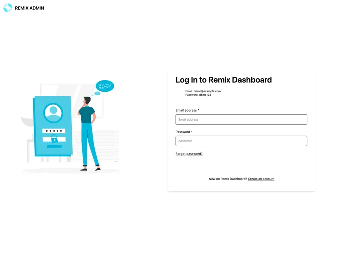 Remix Admin Template screenshot
