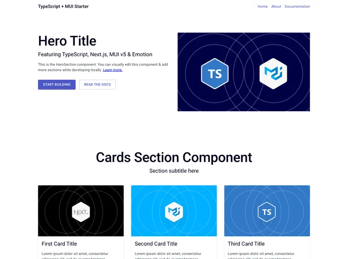 Ts Mui Nextjs Starter screenshot