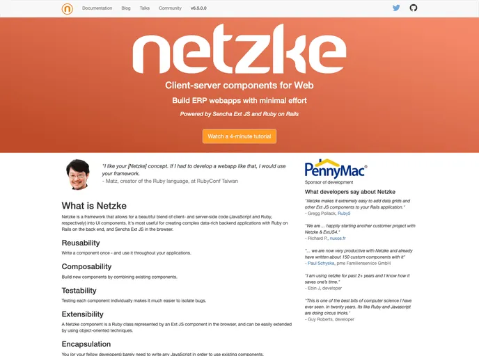 screenshot of Netzke