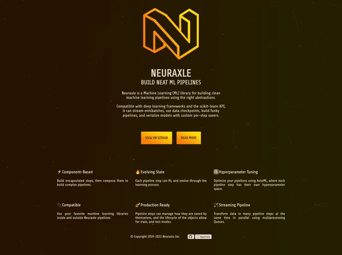 screenshot of Neuraxle