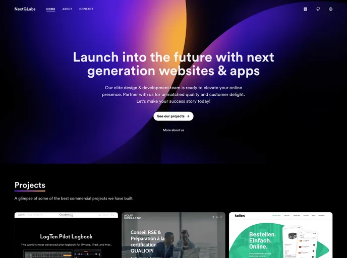 screenshot of Nextglabs.com