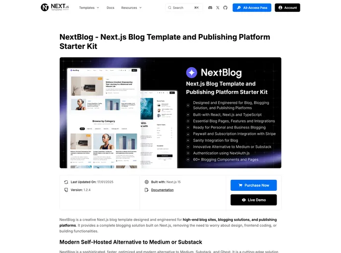 screenshot of NextBlog