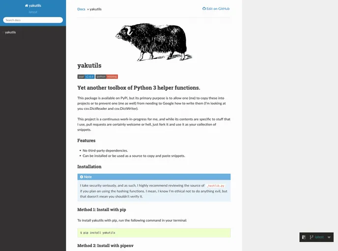 screenshot of Yakutils