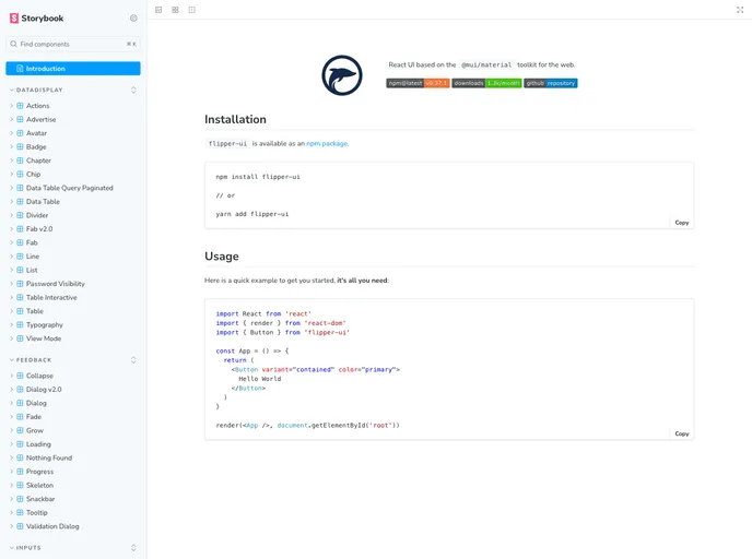 screenshot of Flipper UI
