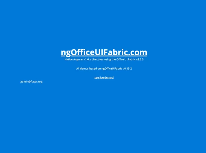 screenshot of Ng Officeuifabric