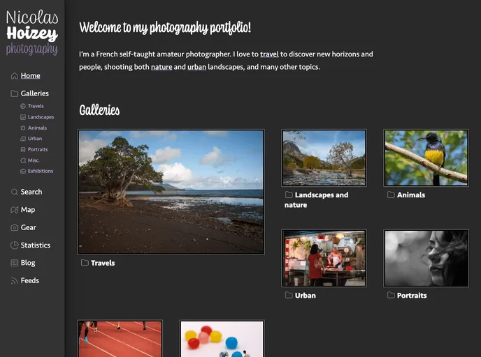 screenshot of Nicolas Hoizey.photo