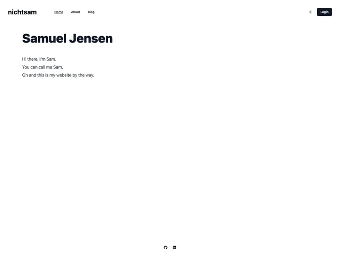 Nichtsam.com screenshot