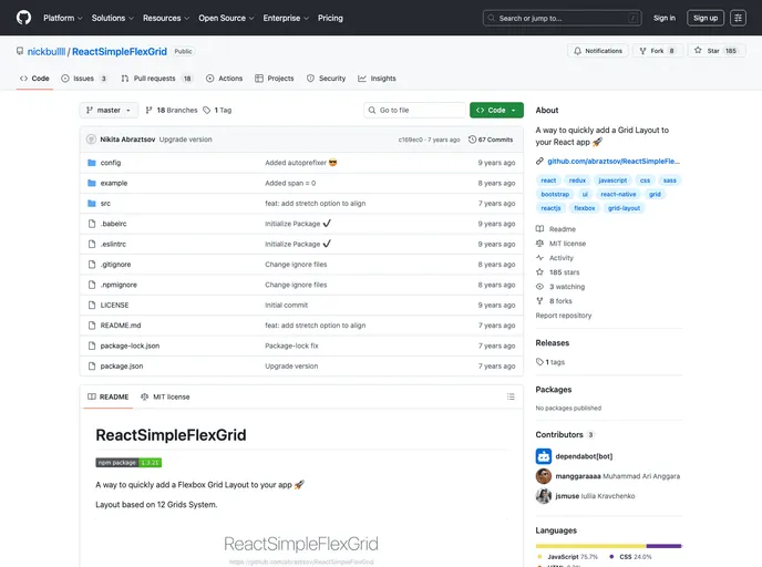 ReactSimpleFlexGrid screenshot