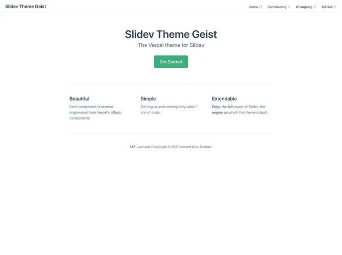 Slidev Theme Geist